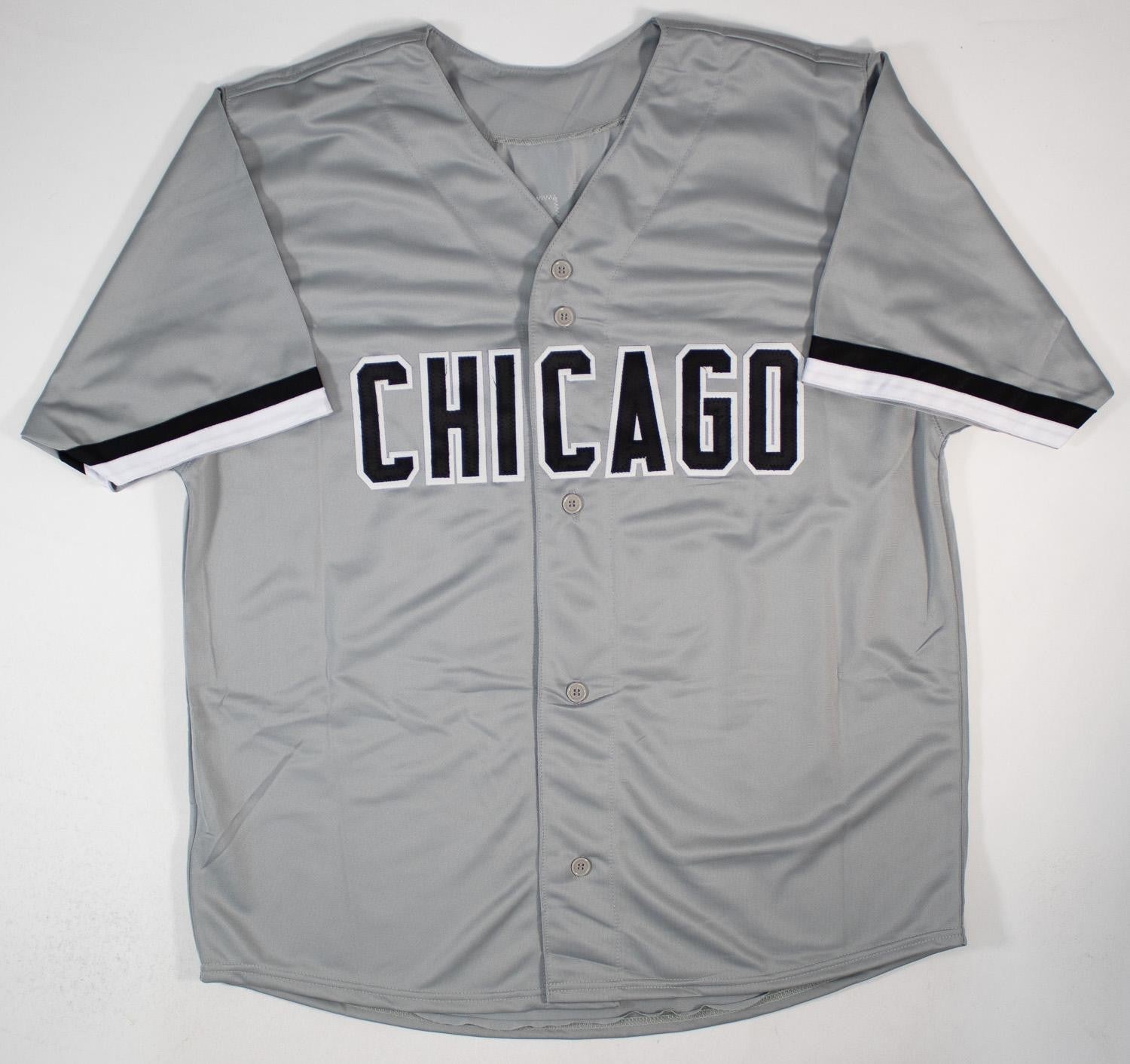 Frank Thomas Autographed Chicago White Sox Custom Jersey – Beckett Witness Certi