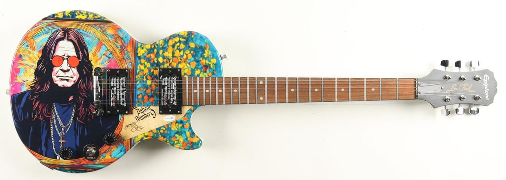Ozzy Osbourne Signed 39" Custom Electric Guitar (AutographCOA & Real)