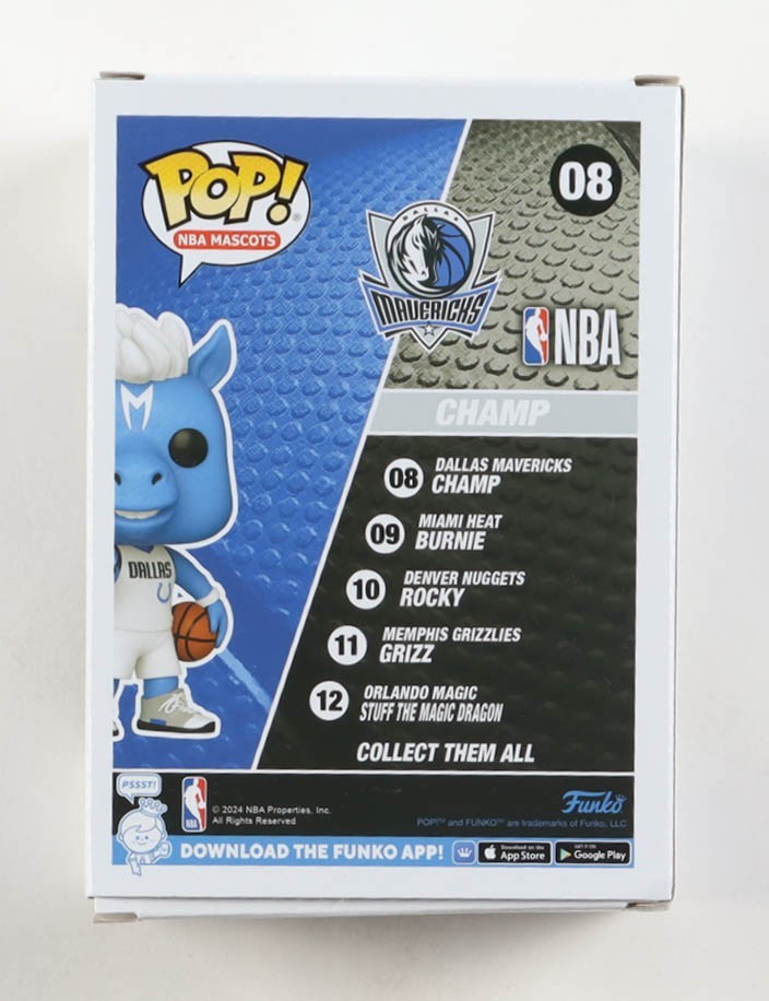 Cooper Flagg Signed Mavericks #08 Champ Funko Pop! Vinyl Figure (AutographCOA)