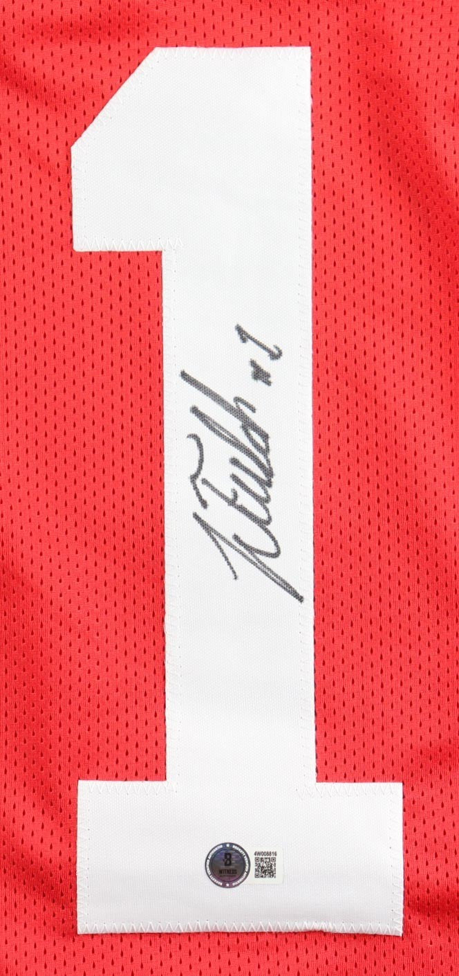 Justin Fields Signed Ohio State Collectible – Beckett Witnessed Hologram