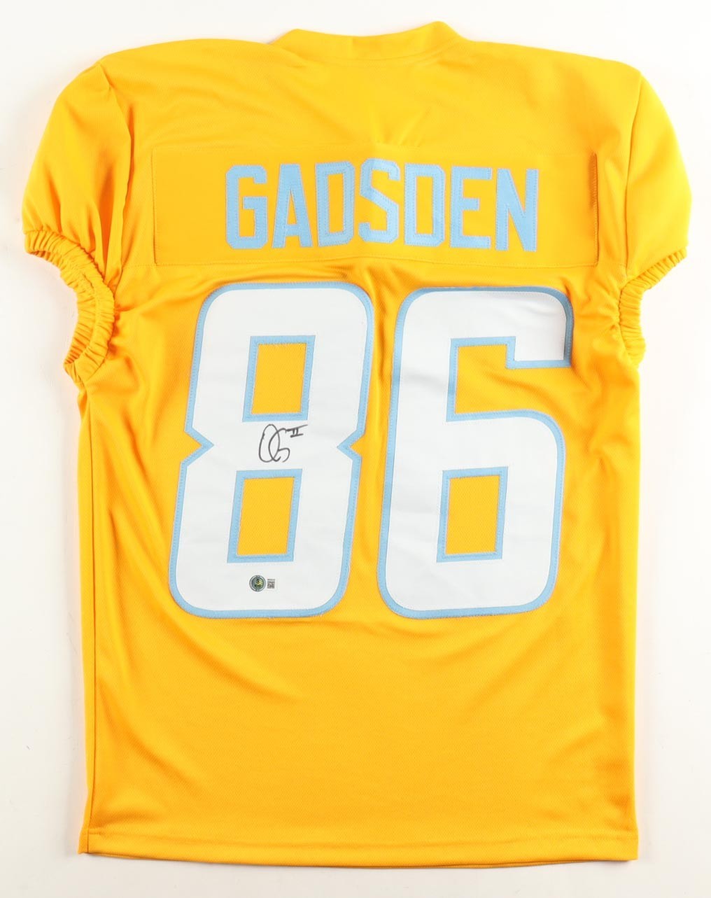 Oronde Gadsden Signed Yellow Chargers Jersey – Beckett Certified Autograph