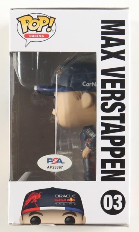 Max Verstappen Signed Oracle Red Bull Racing #03 Funko Pop! Vinyl Figure | PSA C