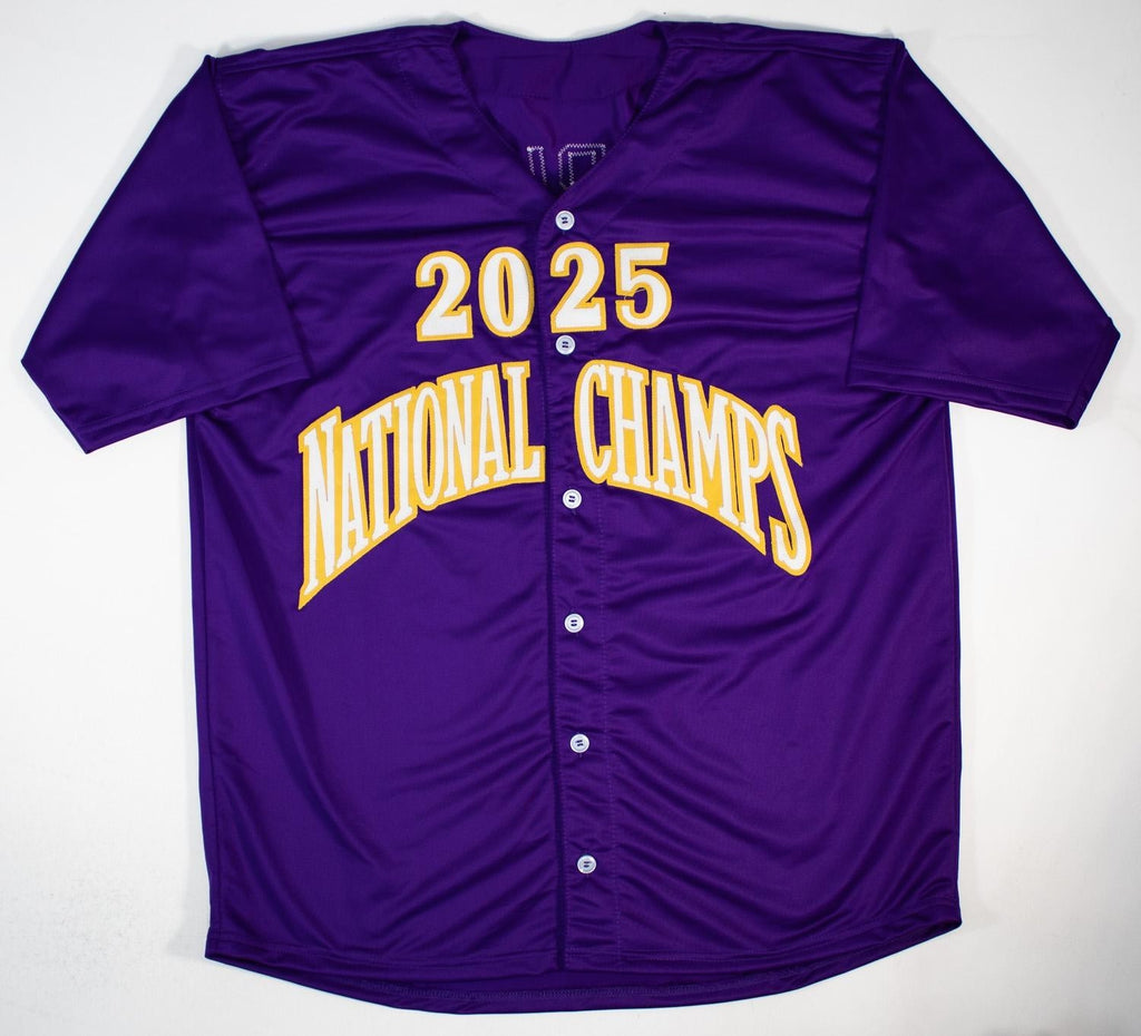 Derek Curiel "2025 National Champs" Signed LSU Tigers Jersey - Beckett Certified