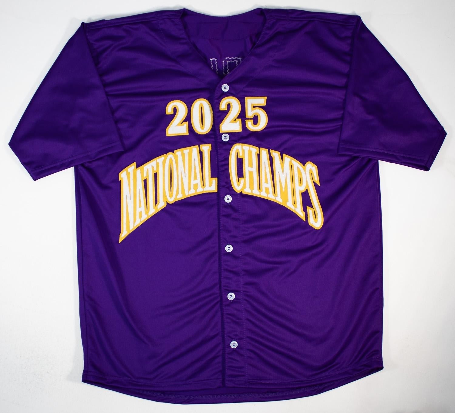 Derek Curiel "2025 National Champs" Signed LSU Tigers Jersey - Beckett Certified