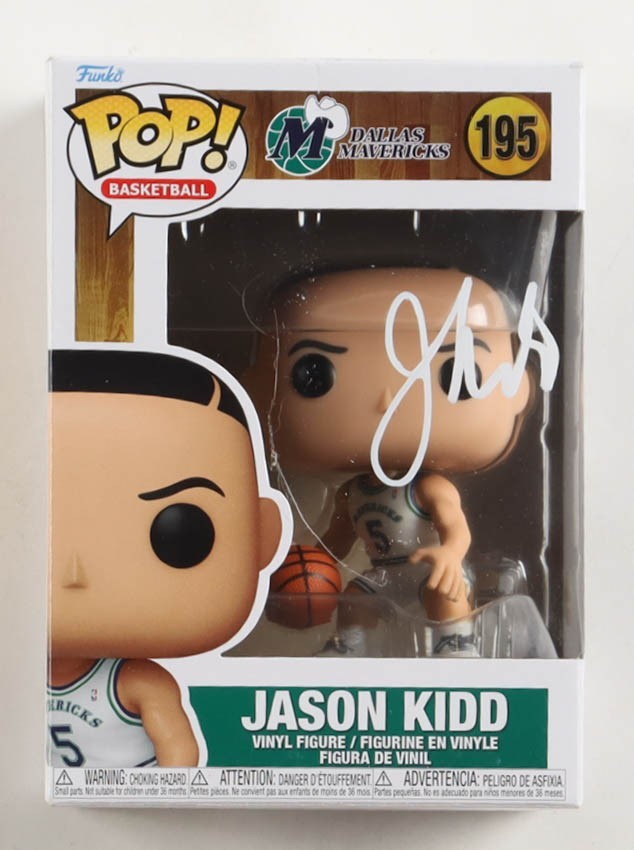 Jason Kidd Signed Mavericks #195 Funko Pop! Vinyl Figure (AutographCOA)