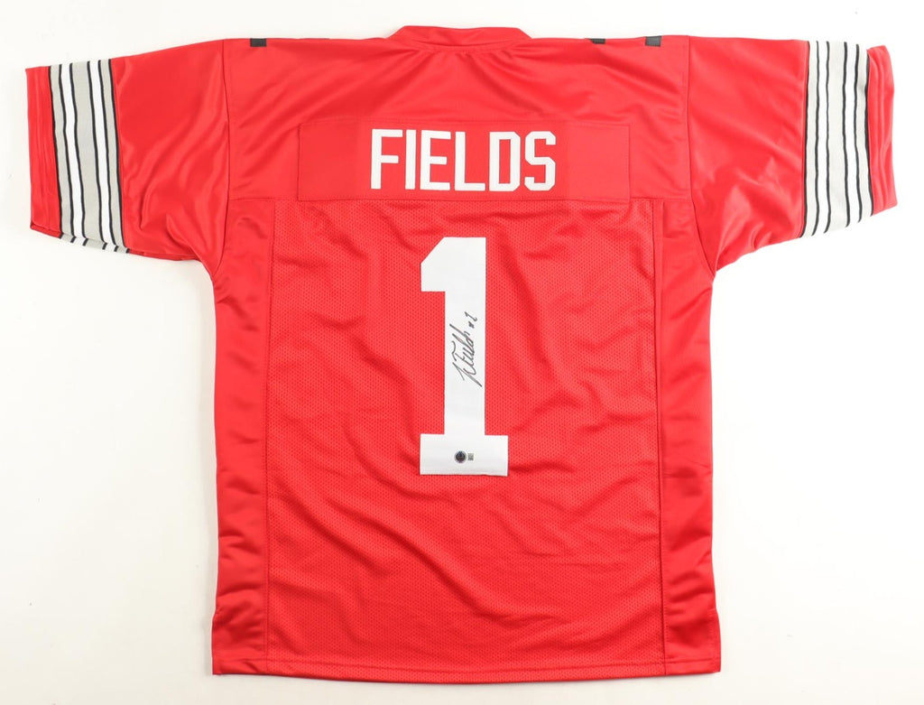 Justin Fields Signed Ohio State Collectible – Beckett Witnessed Hologram
