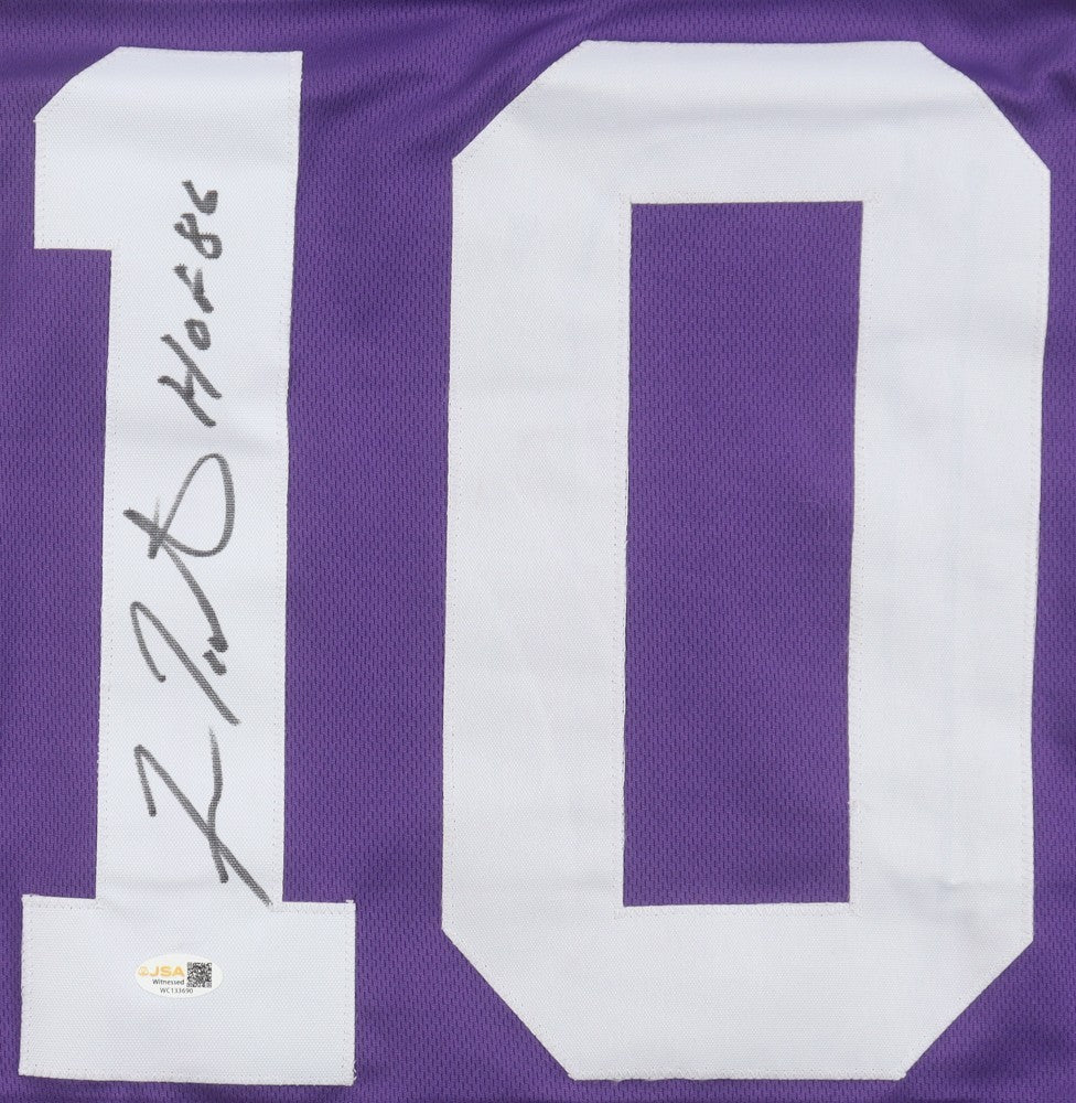 Fran Tarkenton Signed Jersey Inscribed “HOF 86” – JSA Certified Autograph