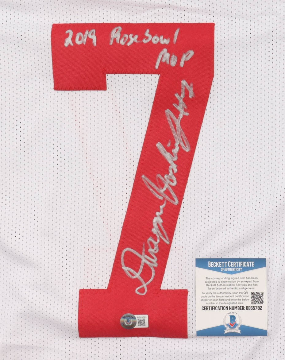 🏈 Dwayne Haskins Jr. Signed Jersey Inscribed “2019 Rose Bowl MVP” – Beckett Cer