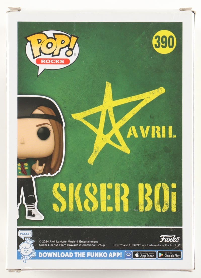 Avril Lavigne Signed "Avril" #390 Funko Pop! Vinyl Figure (ACOA)