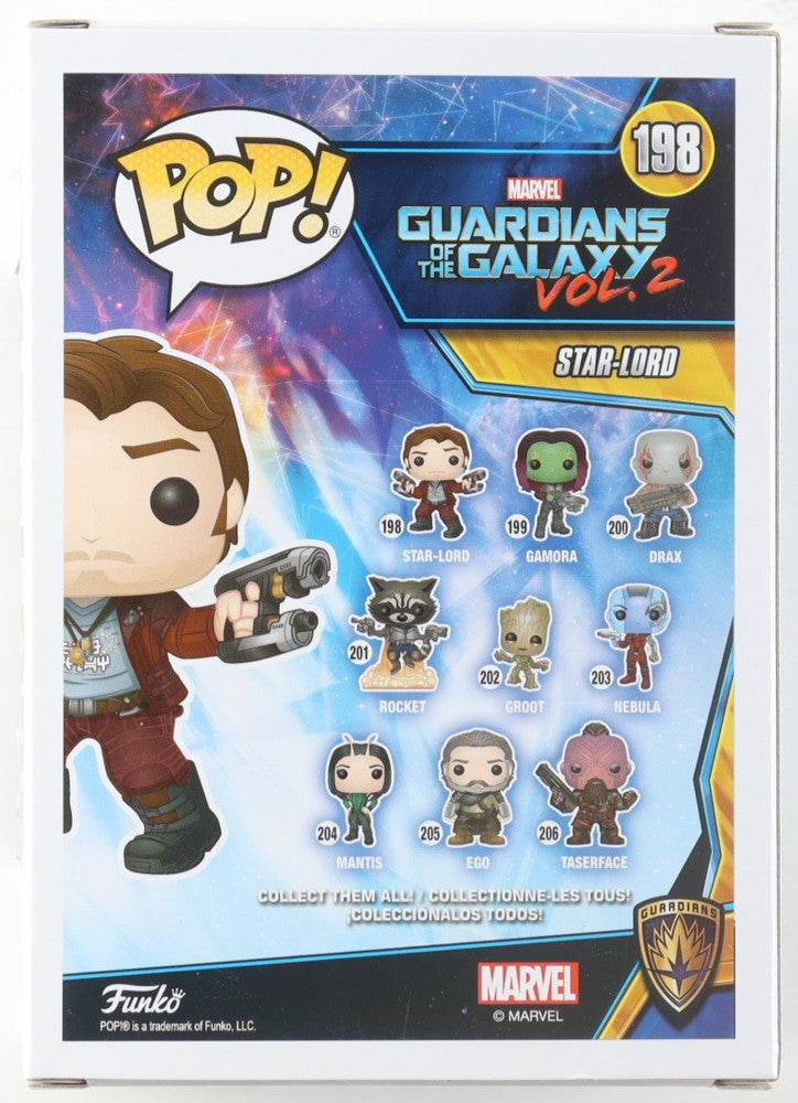 Chris Pratt Signed Guardians of the Galaxy Vol. 2 #198 Star-Lord Funko Pop! | Be