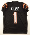 Ja’Marr Chase Signed Cincinnati Bengals Black Jersey – Beckett Certified Autogra