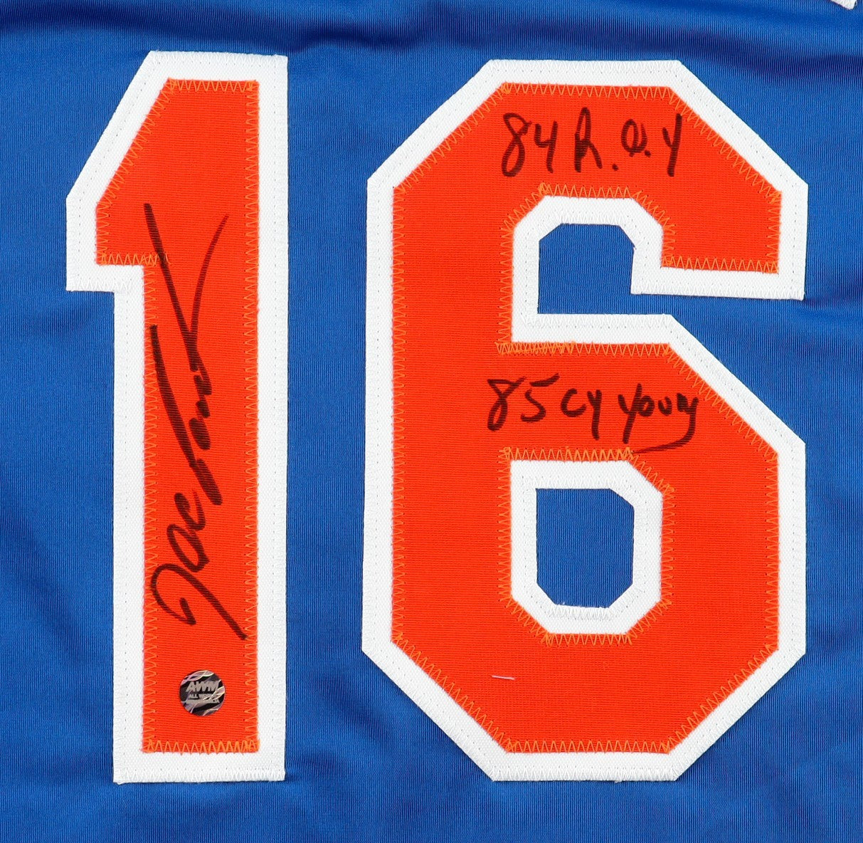 ⚾ Dwight “Doc” Gooden Autographed Jersey – Inscribed “84 R.O.Y.” & “85 CY Young”