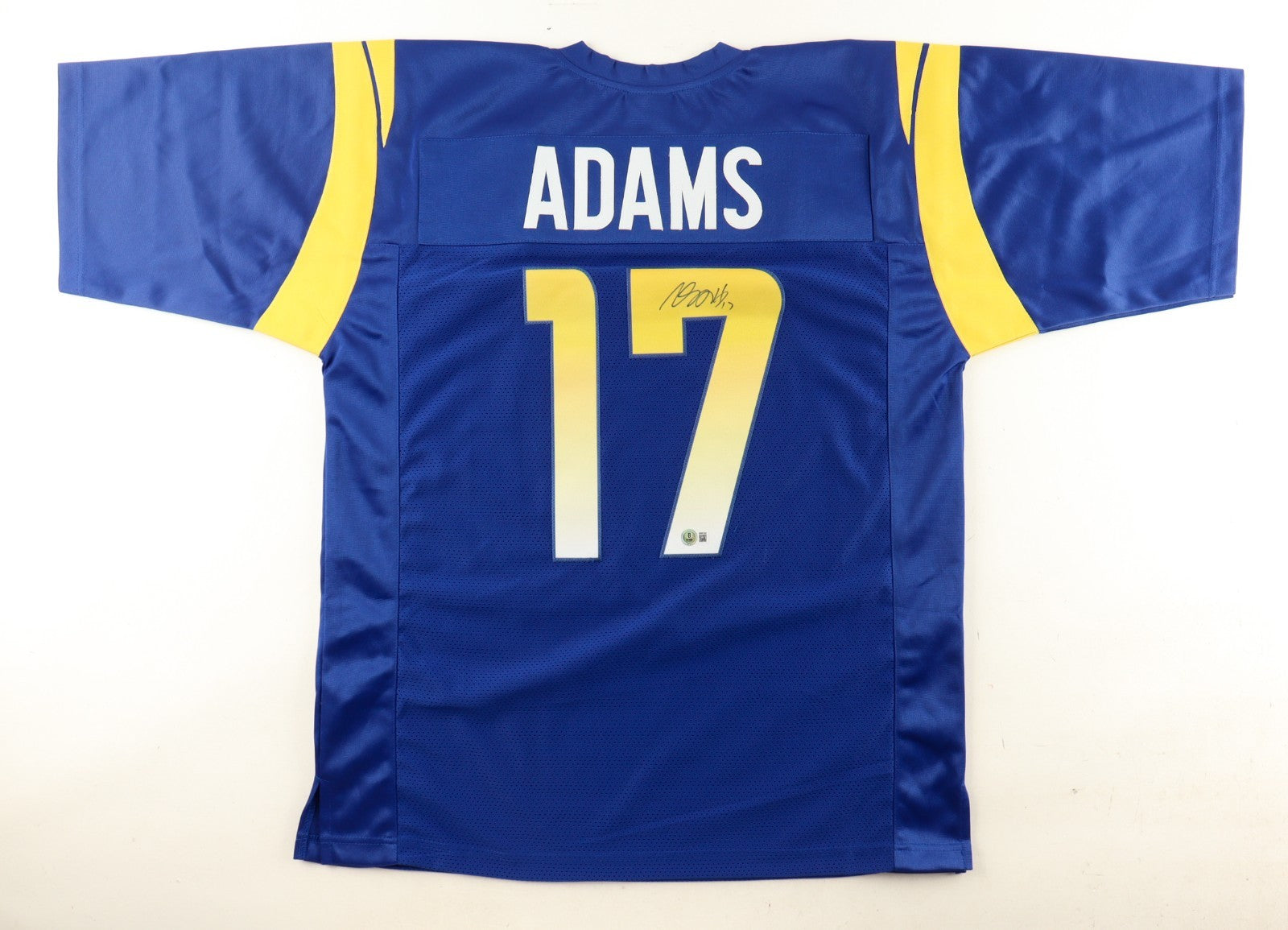 Davante Adams Signed Los Angeles Rams Blue Jersey – Beckett Certified Autograph