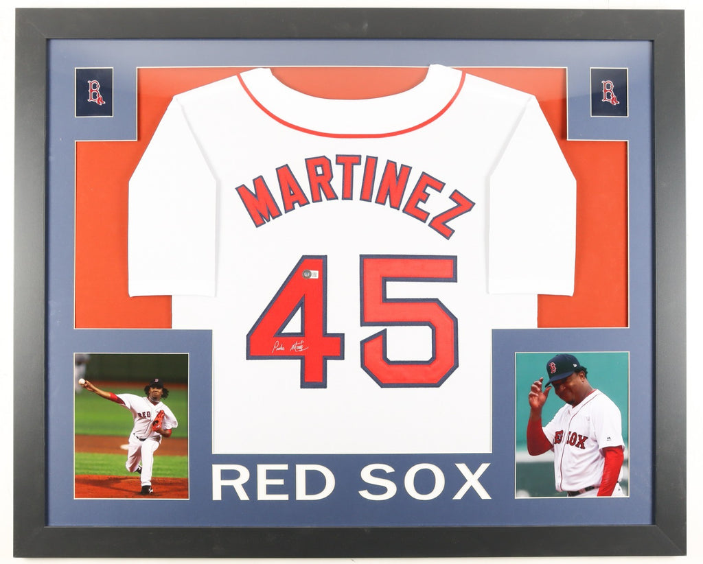 ⚾ Pedro Martínez Signed Custom Framed Jersey Display – Beckett Certified