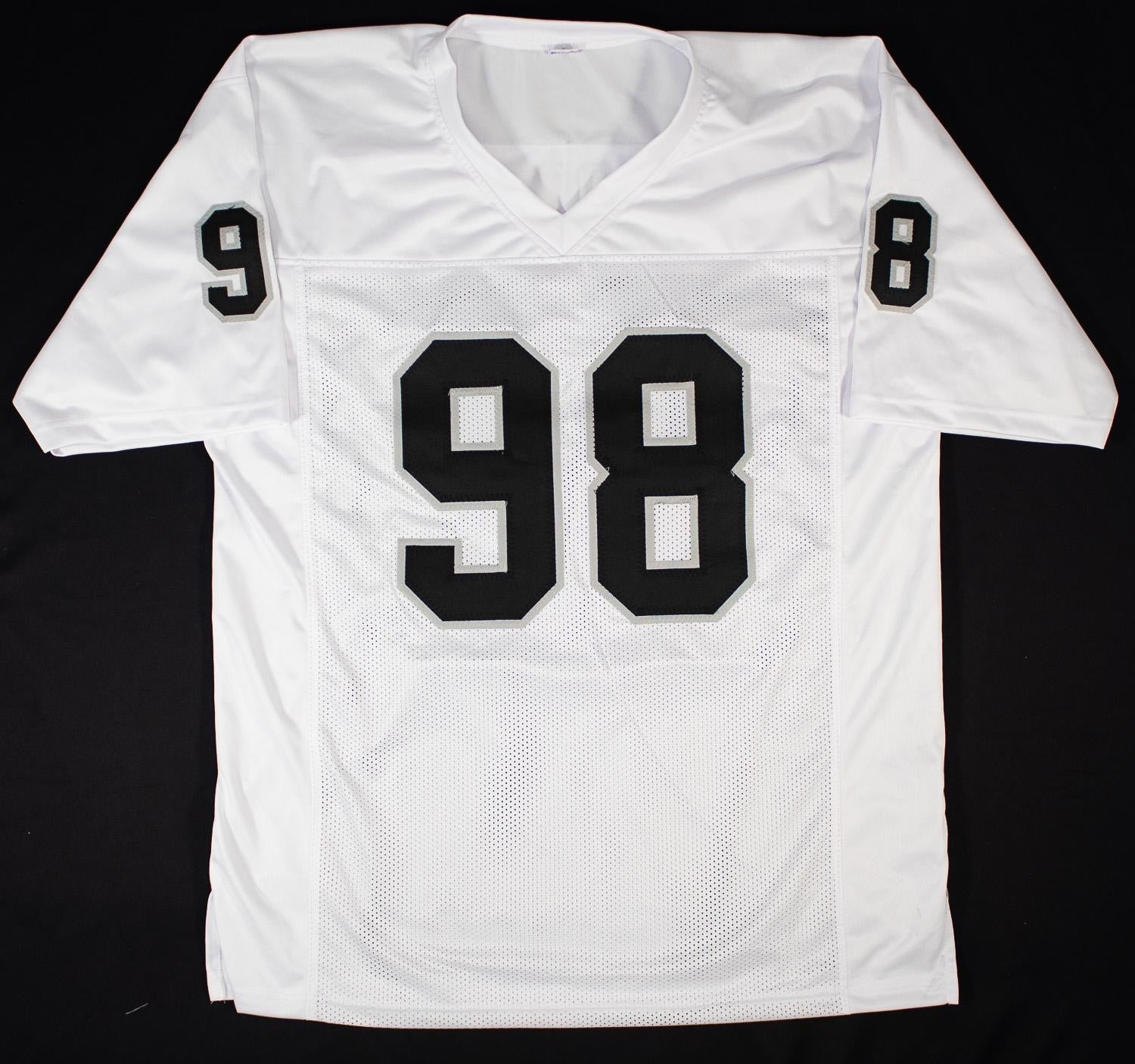 Maxx Crosby Autographed Las Vegas Raiders Custom Jersey – Beckett Witness Certif
