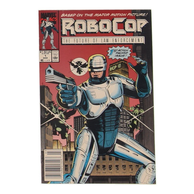 RoboCop Issue #1 (1990) – Marvel Comics | First Issue Sci-Fi Classic