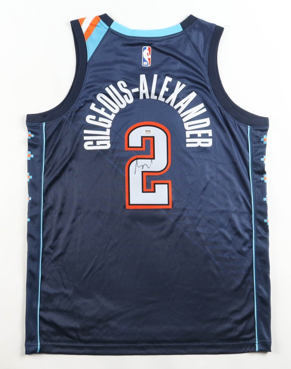 Shai Gilgeous-Alexander Signed Oklahoma City Thunder Nike Authentic City Edition