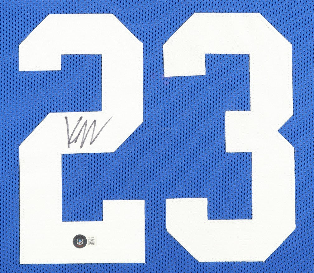 KYREN WILLIAMS Signed/Autographed Custom Jersey in 35x43 Frame - Beckett/BAS
