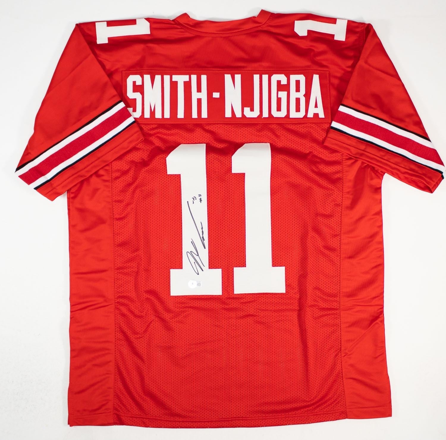 Jaxon Smith Njigba Signed Ohio State Buckeyes Custom Jersey (Beckett Certified)
