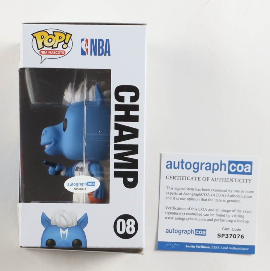 Cooper Flagg Signed Mavericks #08 Champ Funko Pop! Vinyl Figure (AutographCOA)