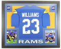 KYREN WILLIAMS Signed/Autographed Custom Jersey in 35x43 Frame - Beckett/BAS