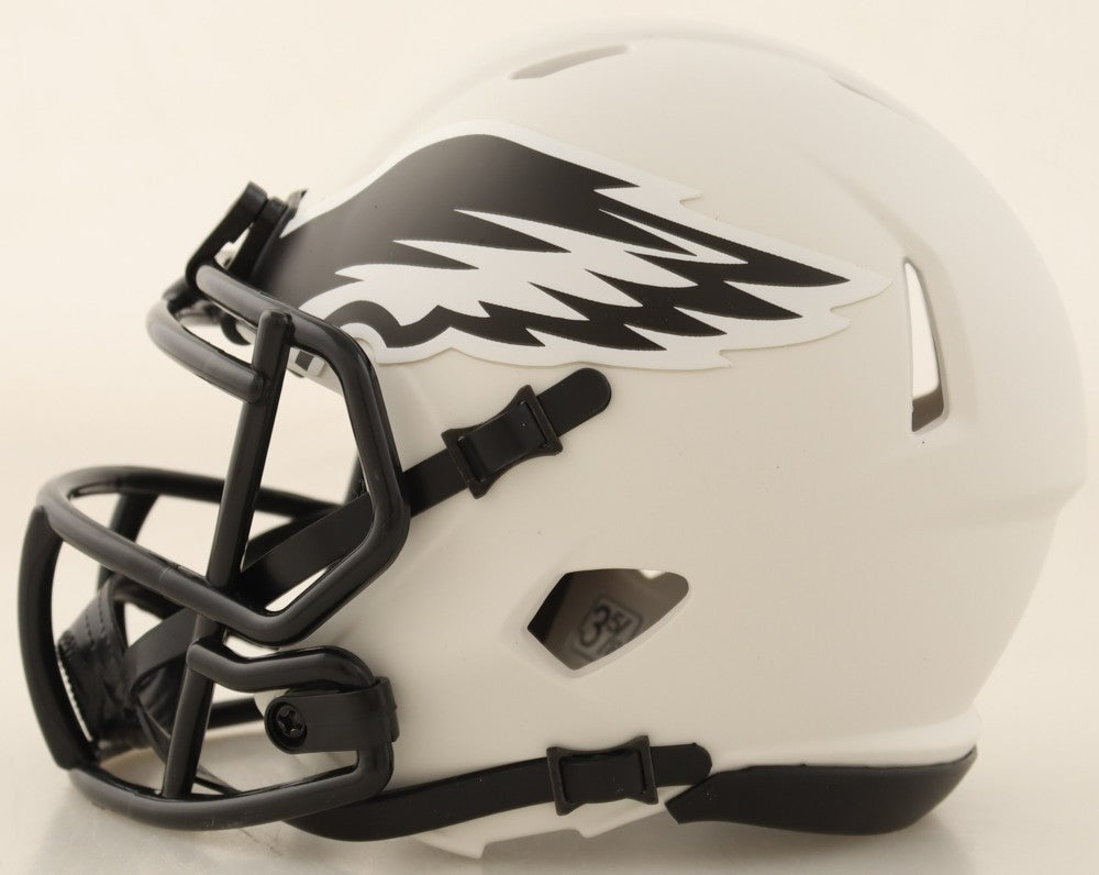 DeVonta Smith Signed Eagles Lunar Eclipse Alternate Speed Mini Helmet (Beckett)