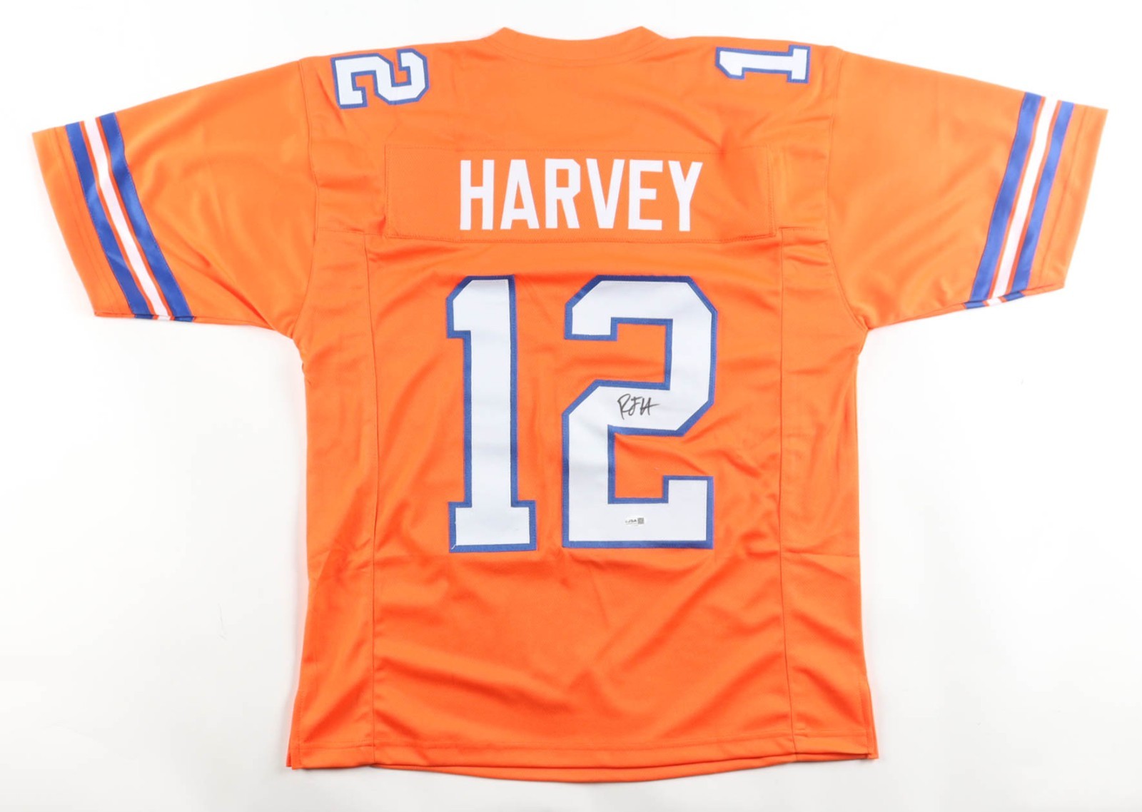 RJ Harvey Signed Jersey Denver Broncos Autographed Auto JSA