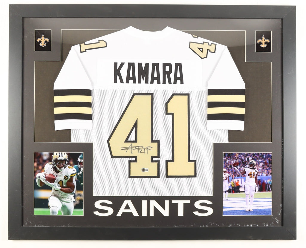Alvin Kamara Signed Custom Framed Jersey Display – Beckett Certified