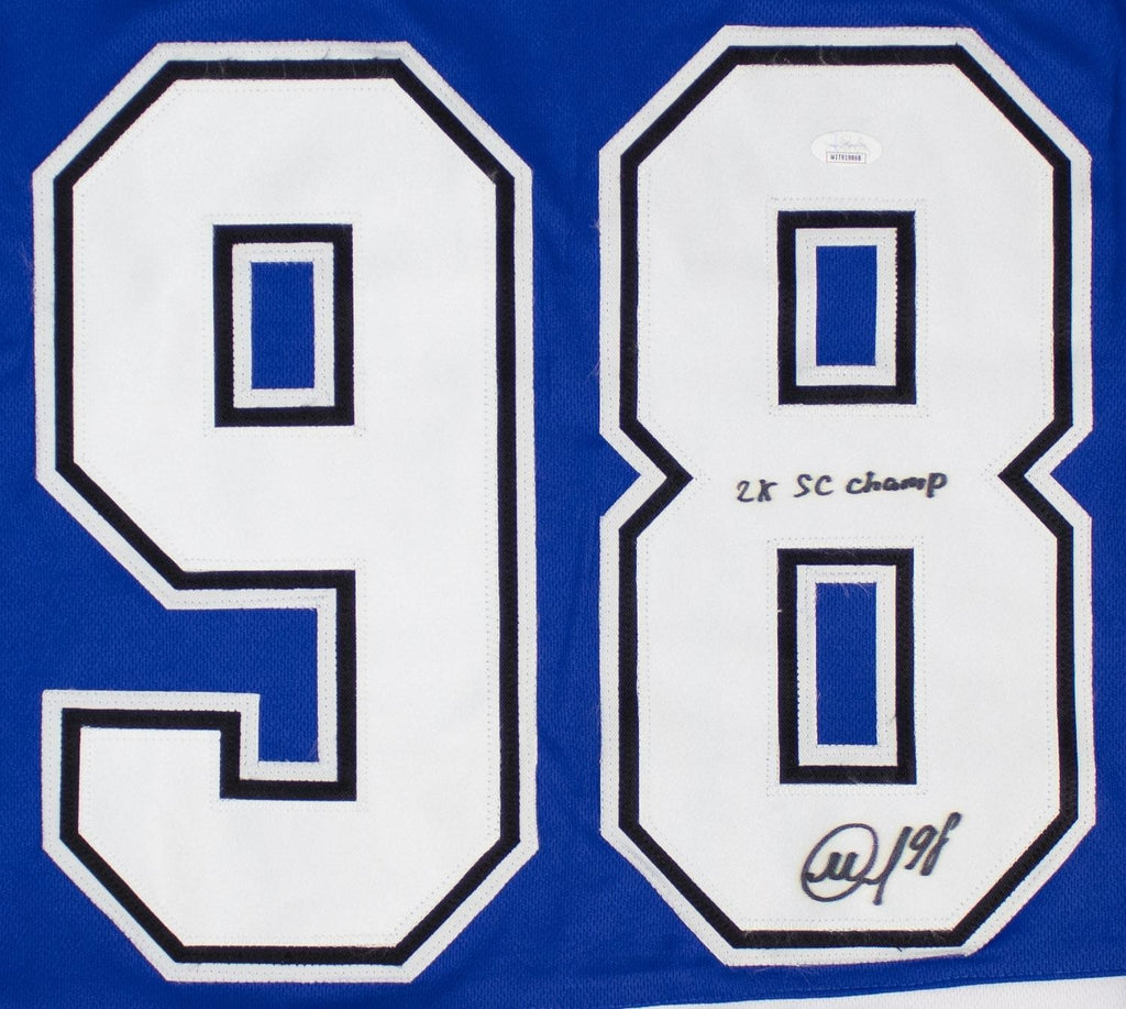 Mikhail Sergachev Autographed Tampa Bay Lightning Custom Jersey – Inscribed JSA