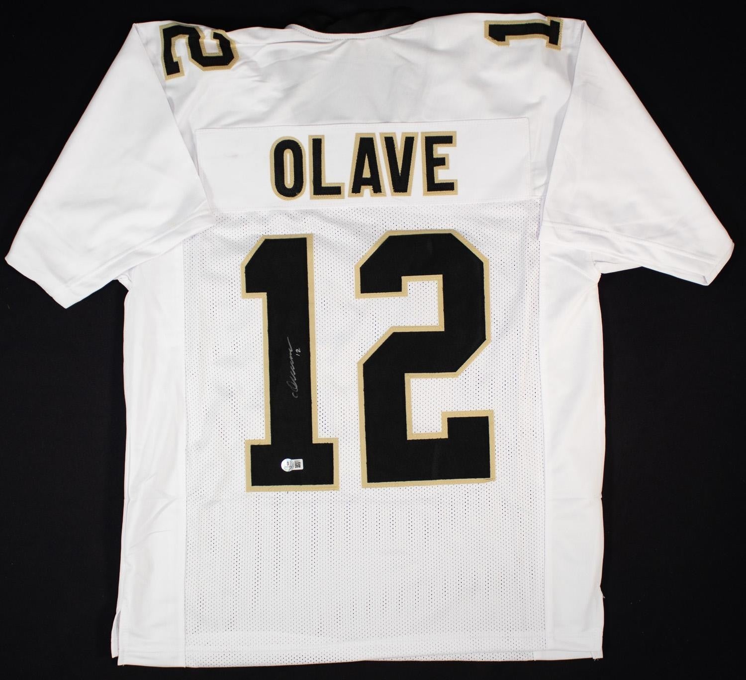 Chris Olave Autographed New Orleans Saints White Custom Jersey – Beckett Certifi