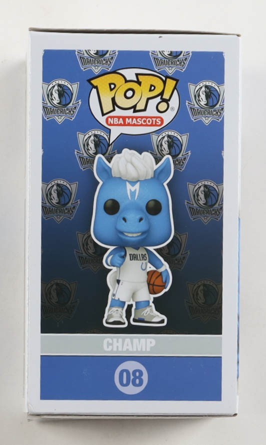 Cooper Flagg Signed Mavericks #08 Champ Funko Pop! Vinyl Figure (AutographCOA)