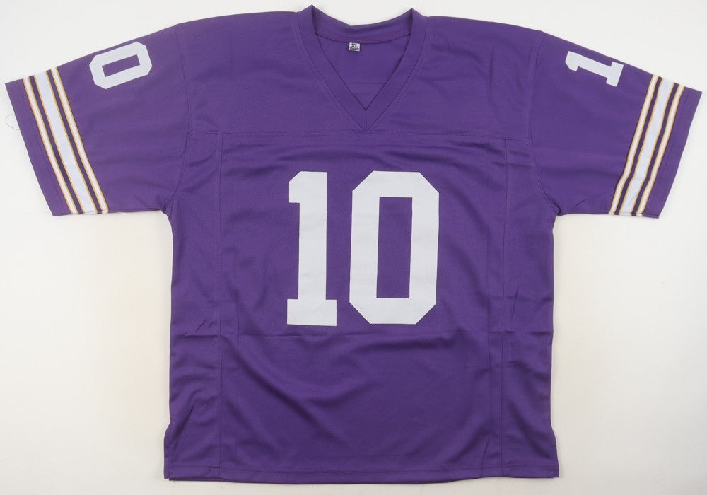 Fran Tarkenton Signed Jersey Inscribed “HOF 86” – JSA Certified Autograph
