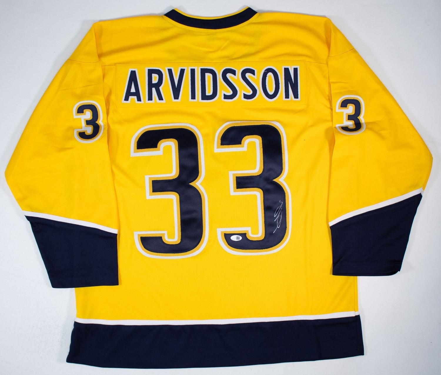 Viktor Arvidsson Autographed Nashville Predators Custom Jersey – JSA Witness Cer