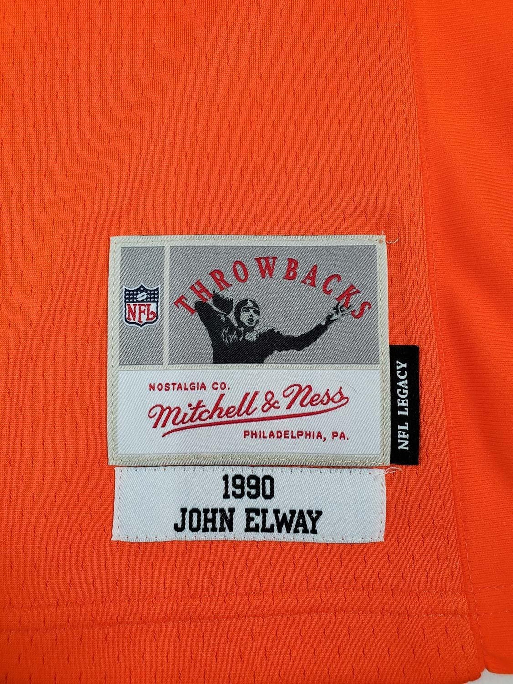 John Elway Signed Denver Broncos Mitchell & Ness Throwback 1990 Legacy Jers