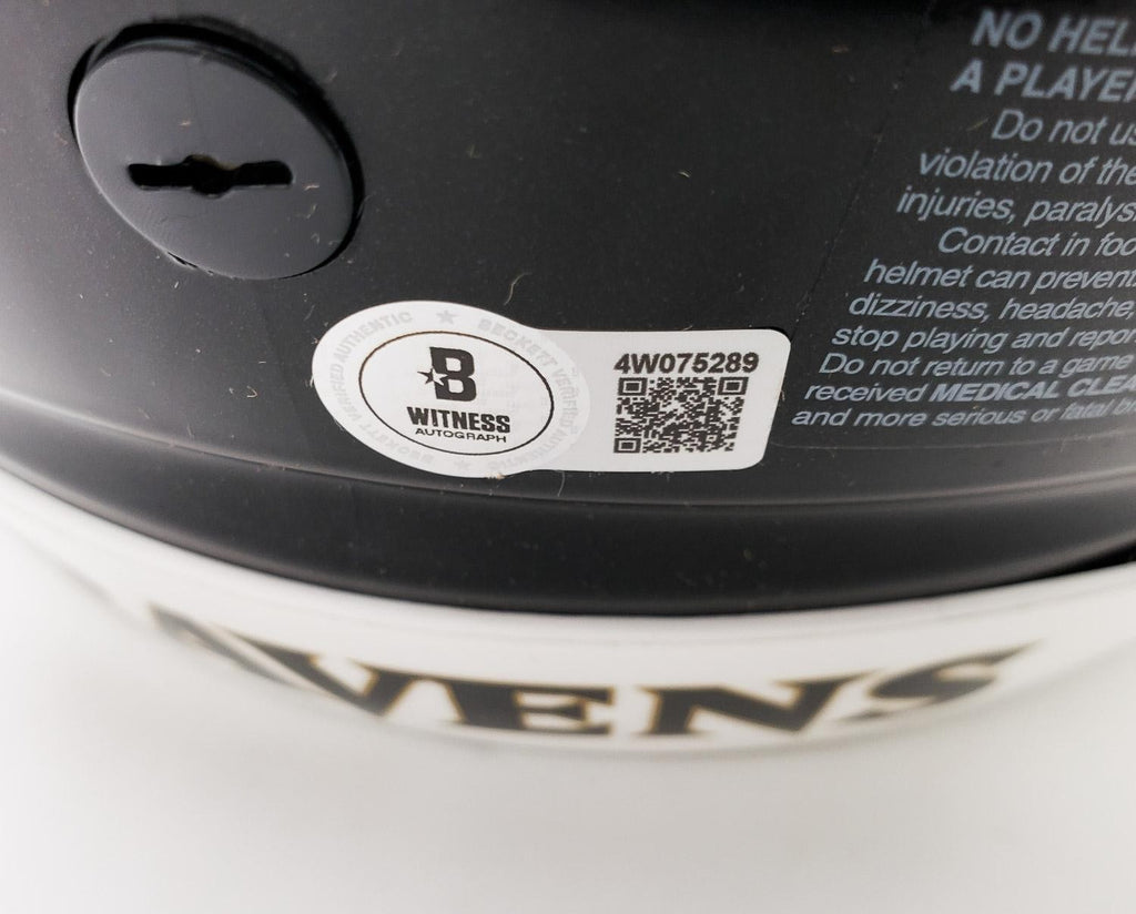 Derrick Henry Autographed Full-Size Baltimore Ravens On-Field SpeedFlex Helmet –