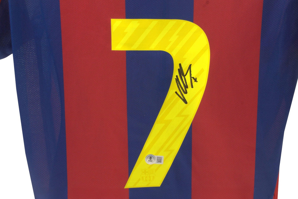 David Villa Signed Barcelona Nike Authentic Jersey (Beckett)