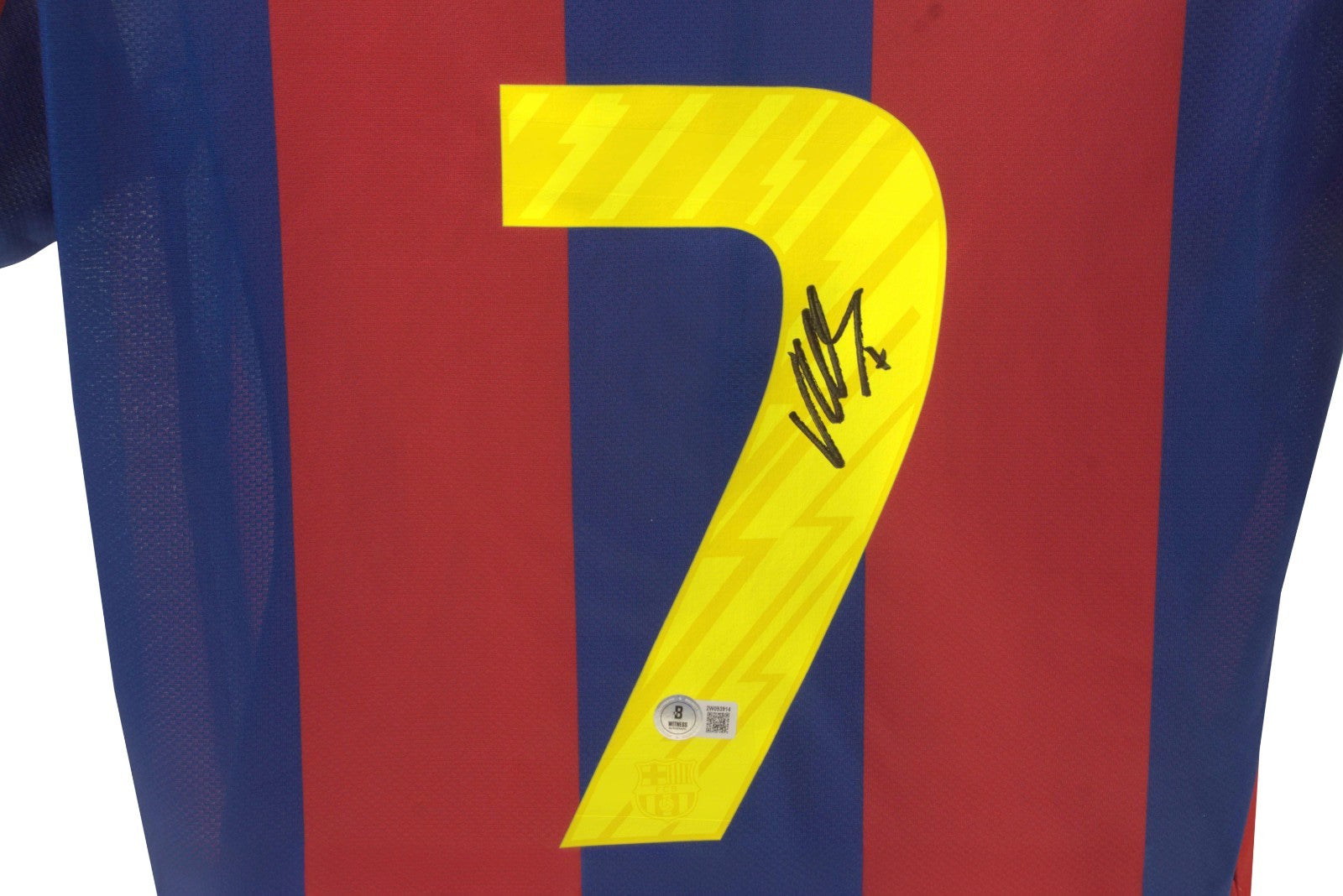 David Villa Signed Barcelona Nike Authentic Jersey (Beckett)