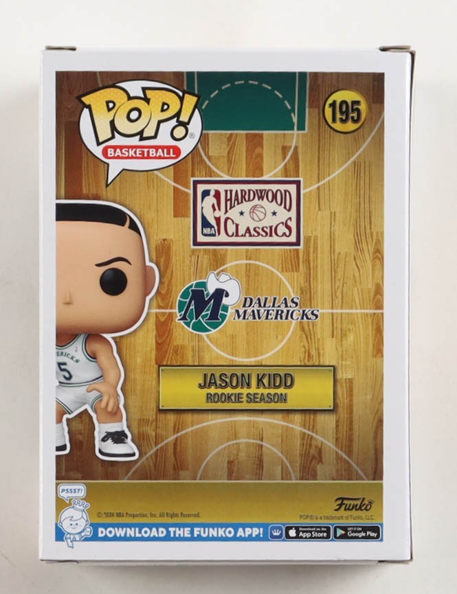 Jason Kidd Signed Mavericks #195 Funko Pop! Vinyl Figure (AutographCOA)