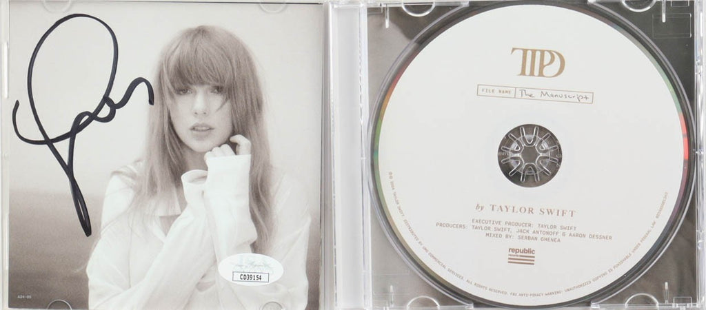 Taylor Swift Signed “The Tortured Poets Department” CD Insert w/ Case & Disc JSA