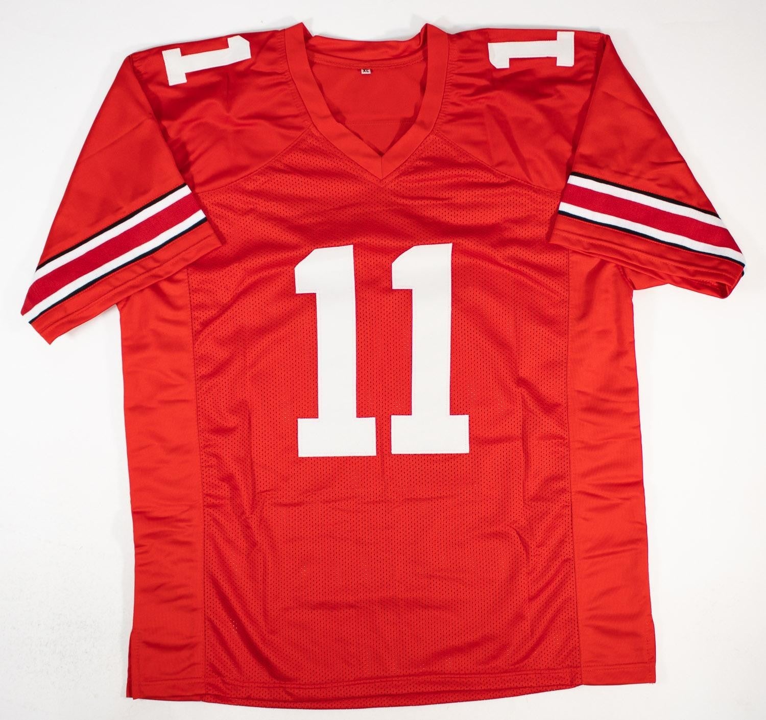 Jaxon Smith Njigba Signed Ohio State Buckeyes Custom Jersey (Beckett Certified)