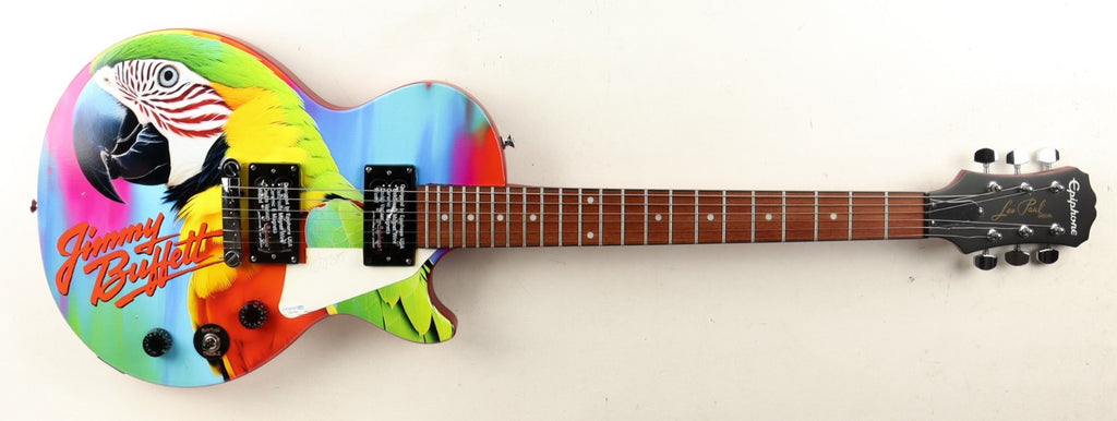 Jimmy Buffett Margaritaville Autographed Custom Epiphone Guitar - ACOA