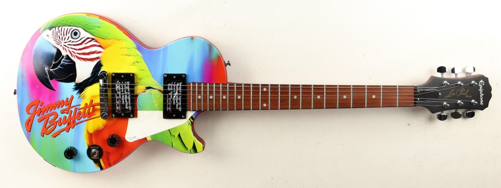 Jimmy Buffett Margaritaville Autographed Custom Epiphone Guitar - ACOA