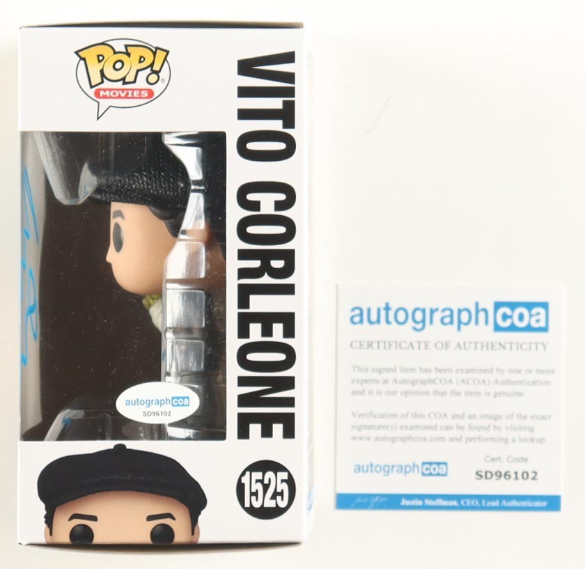 Robert De Niro Signed The Godfather Part II #1200 Vito Corleone Funko Pop! ACOA