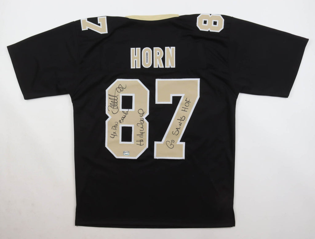 🏈 Joe Horn Autographed Jersey – Inscribed “4 Time Pro Bowler,” “Hollywood,” & “