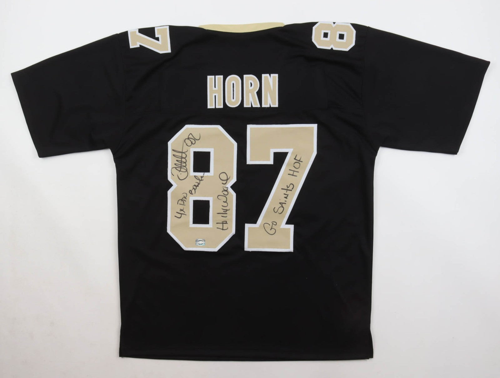 🏈 Joe Horn Autographed Jersey – Inscribed “4 Time Pro Bowler,” “Hollywood,” & “