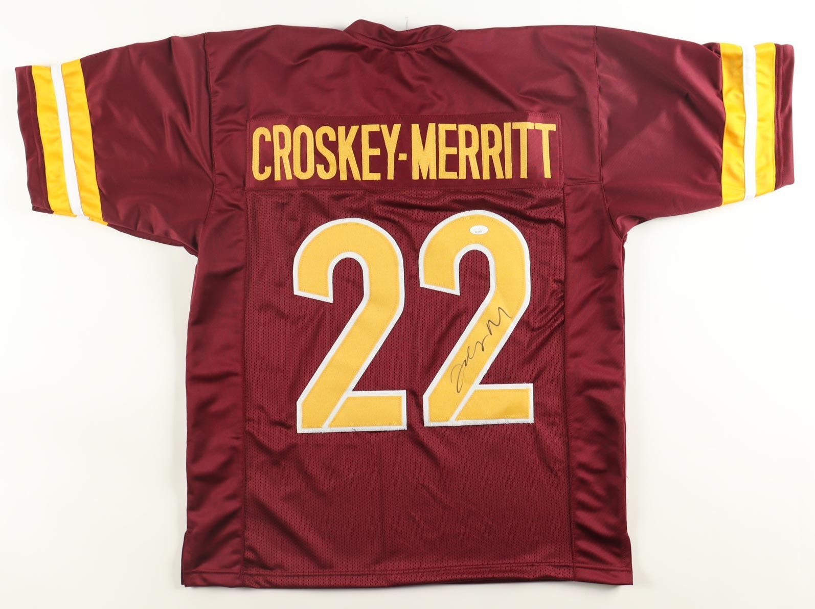 Jacory Croskey-Merritt Signed Custom Jersey – JSA Signature Debut Rookie Authent