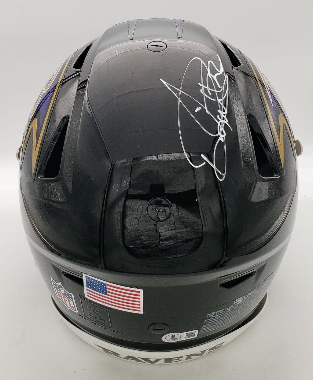 Derrick Henry Autographed Full-Size Baltimore Ravens On-Field SpeedFlex Helmet –