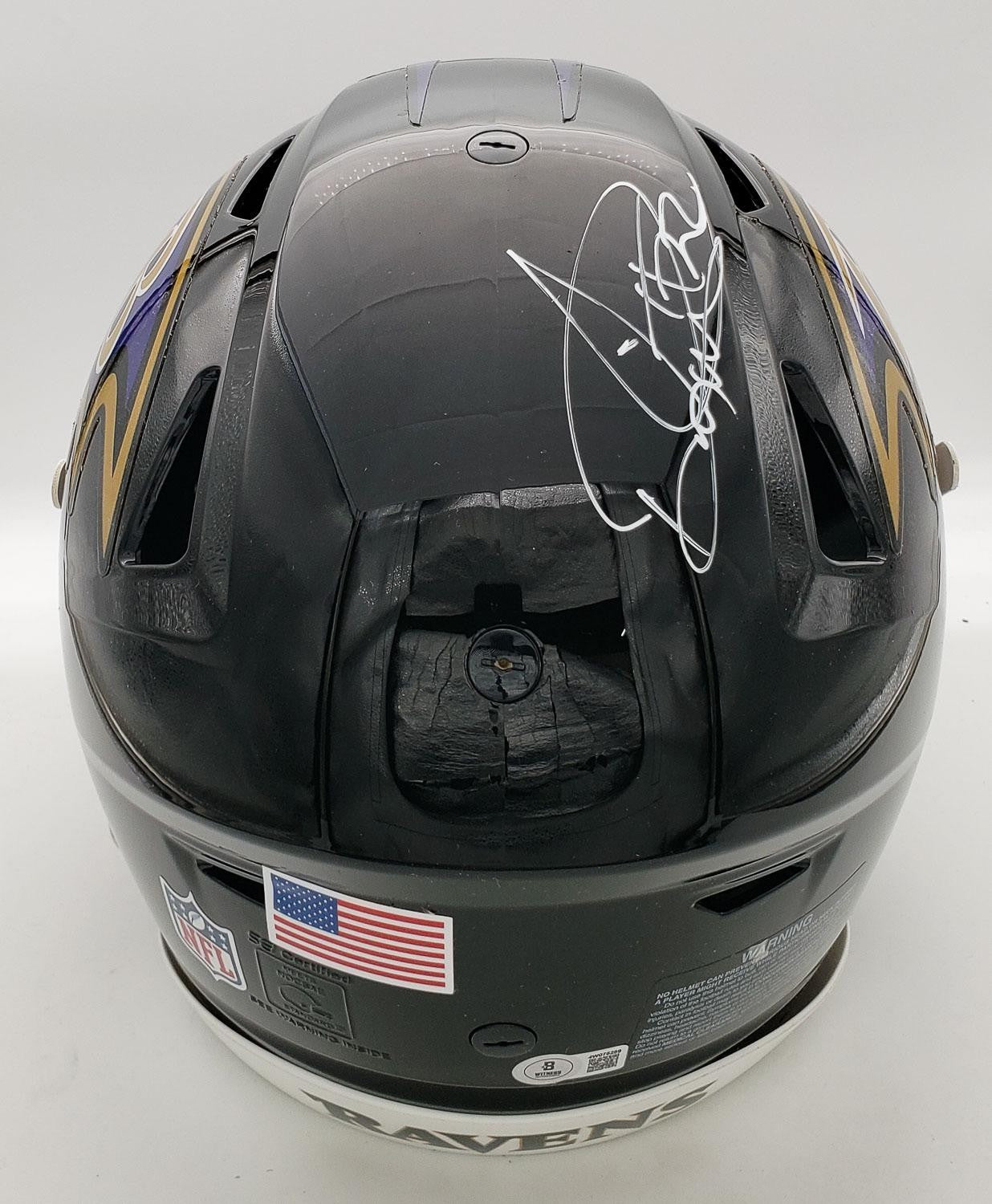 Derrick Henry Autographed Full-Size Baltimore Ravens On-Field SpeedFlex Helmet –