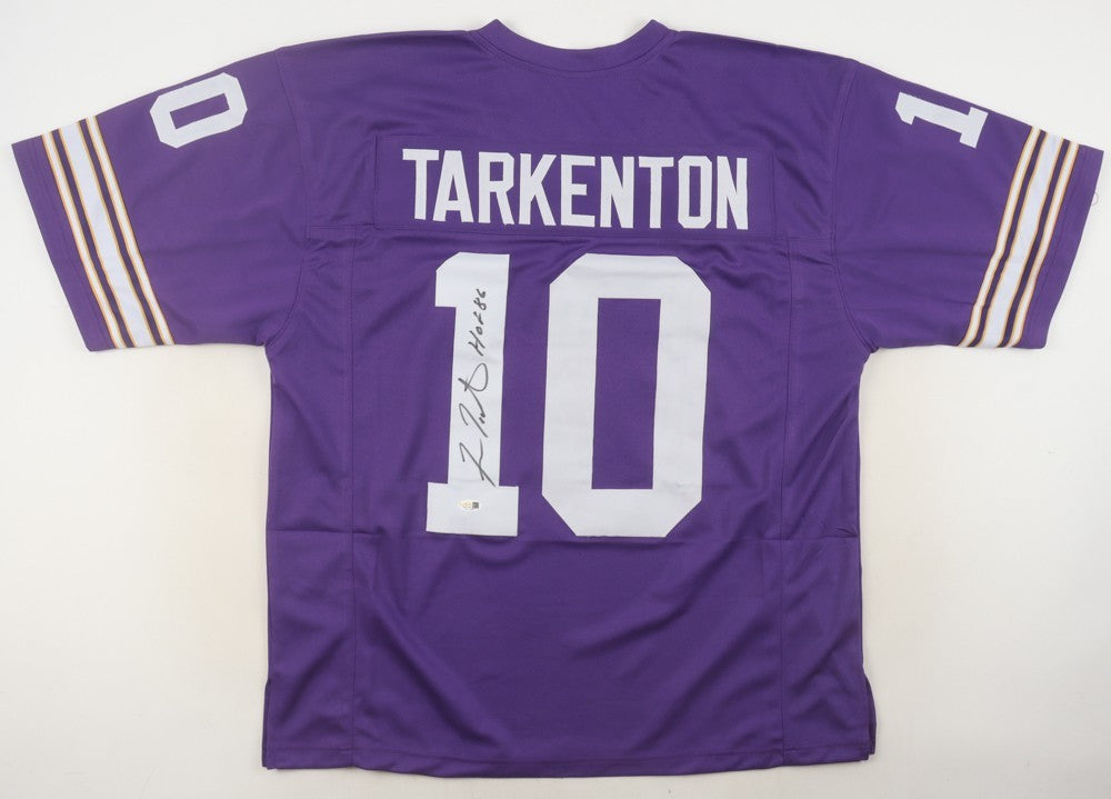 Fran Tarkenton Signed Jersey Inscribed “HOF 86” – JSA Certified Autograph