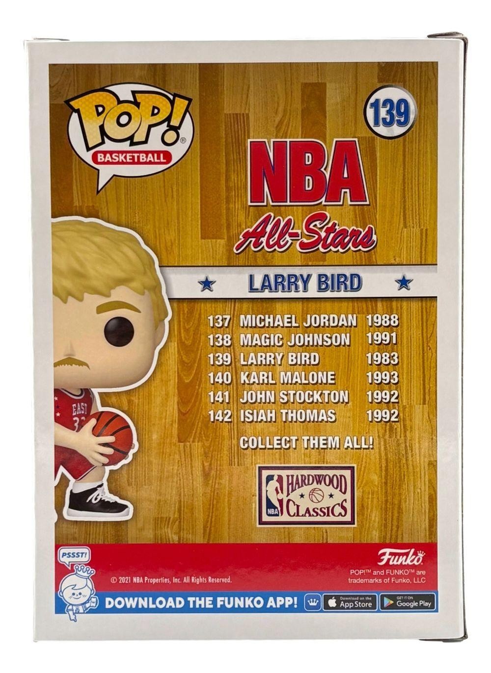 🏀 Larry Bird Autographed NBA All-Stars #139 Funko Pop! Vinyl Figure – PSA